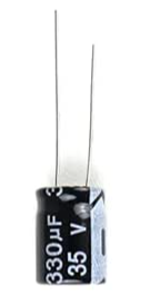 330uF 35V Electrolytic Capacitor Tolerance 20% KELTRON