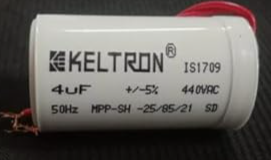 4uF 440V CAPACITOR AC 4MFD KELTRON