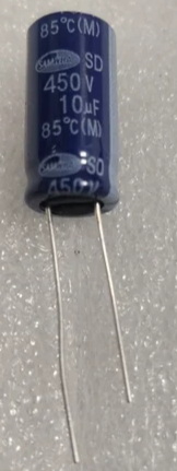 10uF 450V Electrolytic Capacitor 85C 10MFD SAMWHA