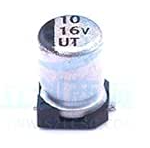 10uf 16V Electrolytic Capacitors SMD 4x5.4mm JWCO Aluminum