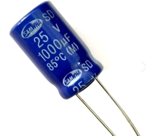 1000uF 25V Electrolytic Capacitor SAMWHA 85C
