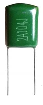 0.1uF 100V Polyester Film Capacitor 5% 100nf TC 2A104J