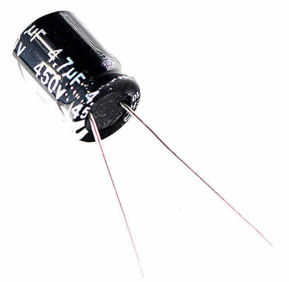 4.7uF 450V Electrolytic Capacitor 105c Jwco 8x12mm