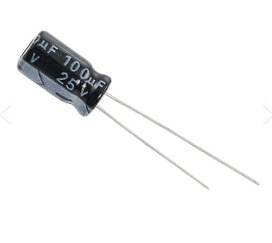 100uF 25V Electrolytic Capacitor SAMWHA  85C