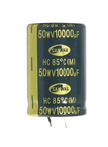 10000uF 50V Radial Electrolytic Capacitor SAMWAH 10000uF 50V