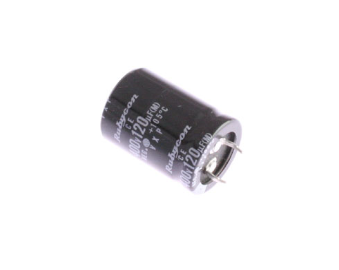 120uF 420V Electrolytic Rubycon Capacitor
