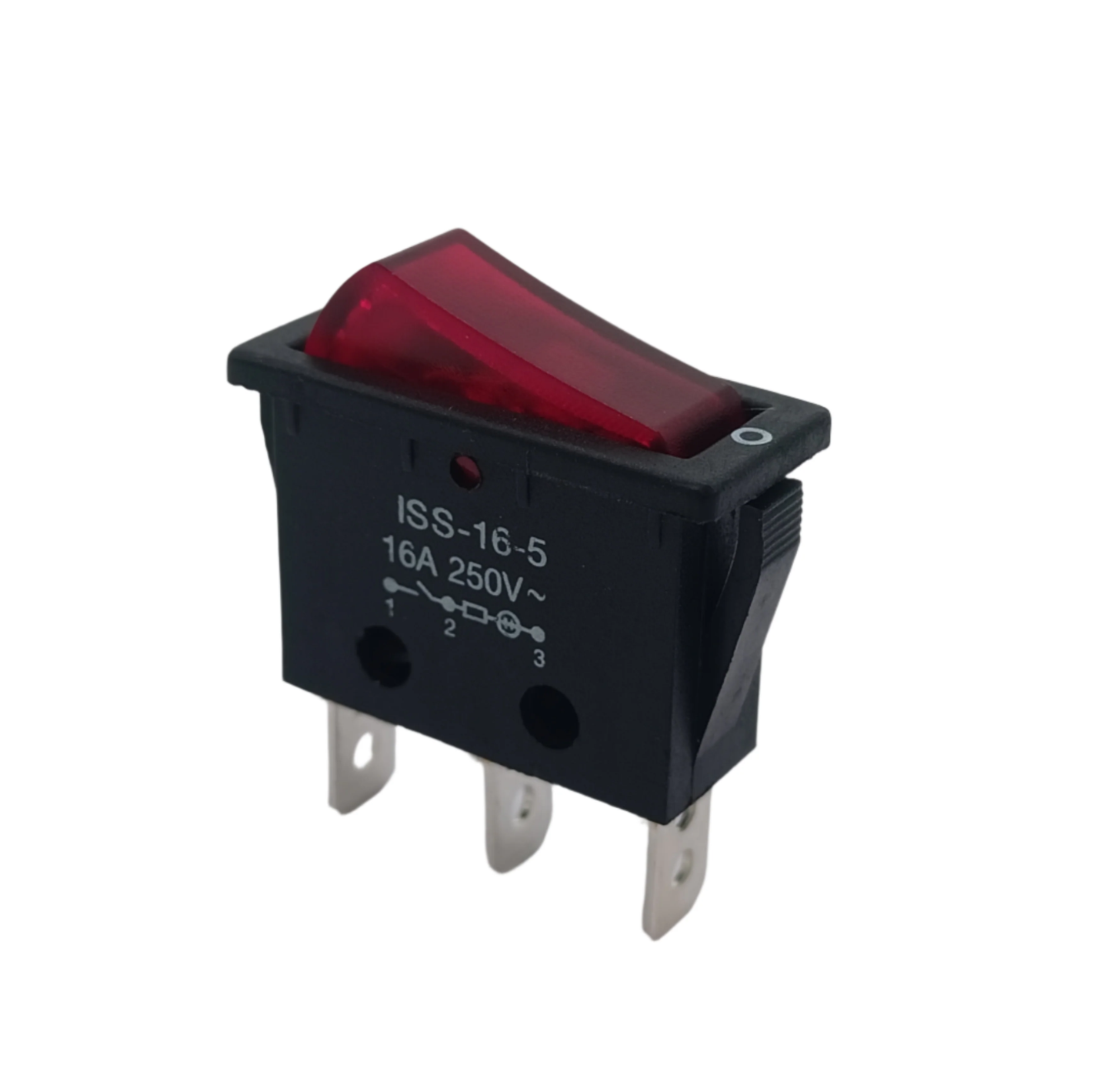Rocker Switch ISS-16-5 Series Red Illuminated