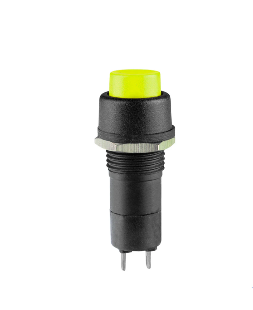 Push Button On/Off Switch PBS 2 ELCOM YELLOW