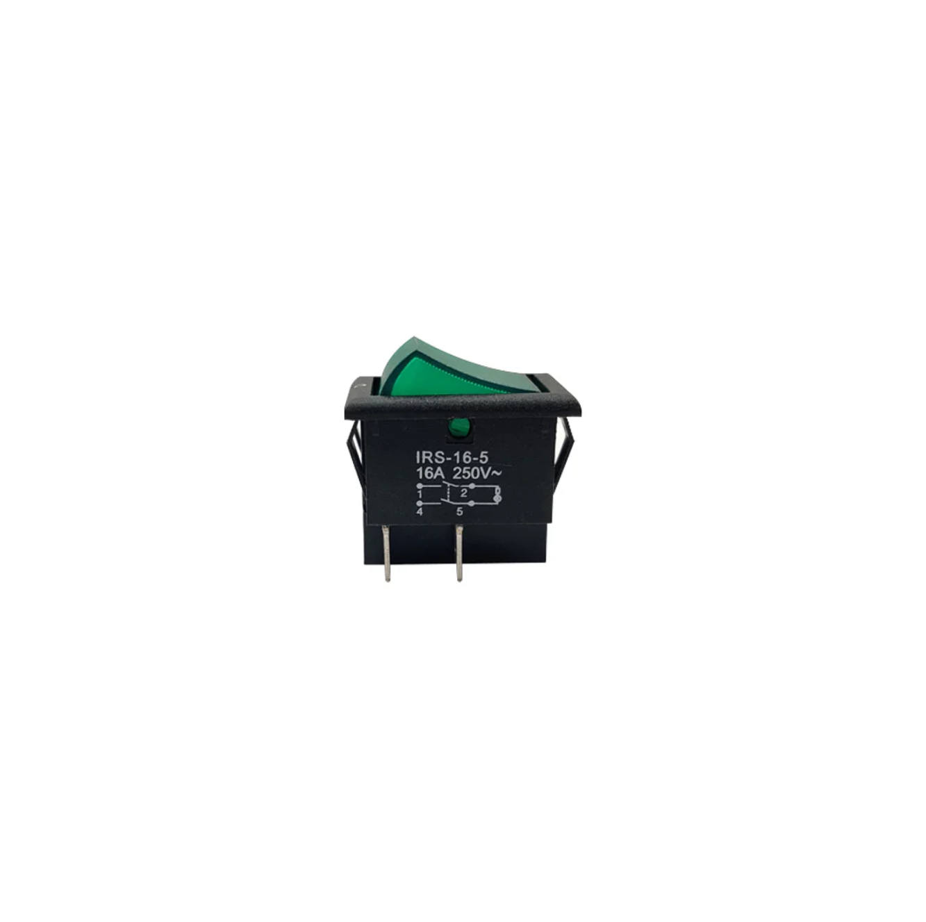 Rocker Switch IRS 16 16A Green ELCOM