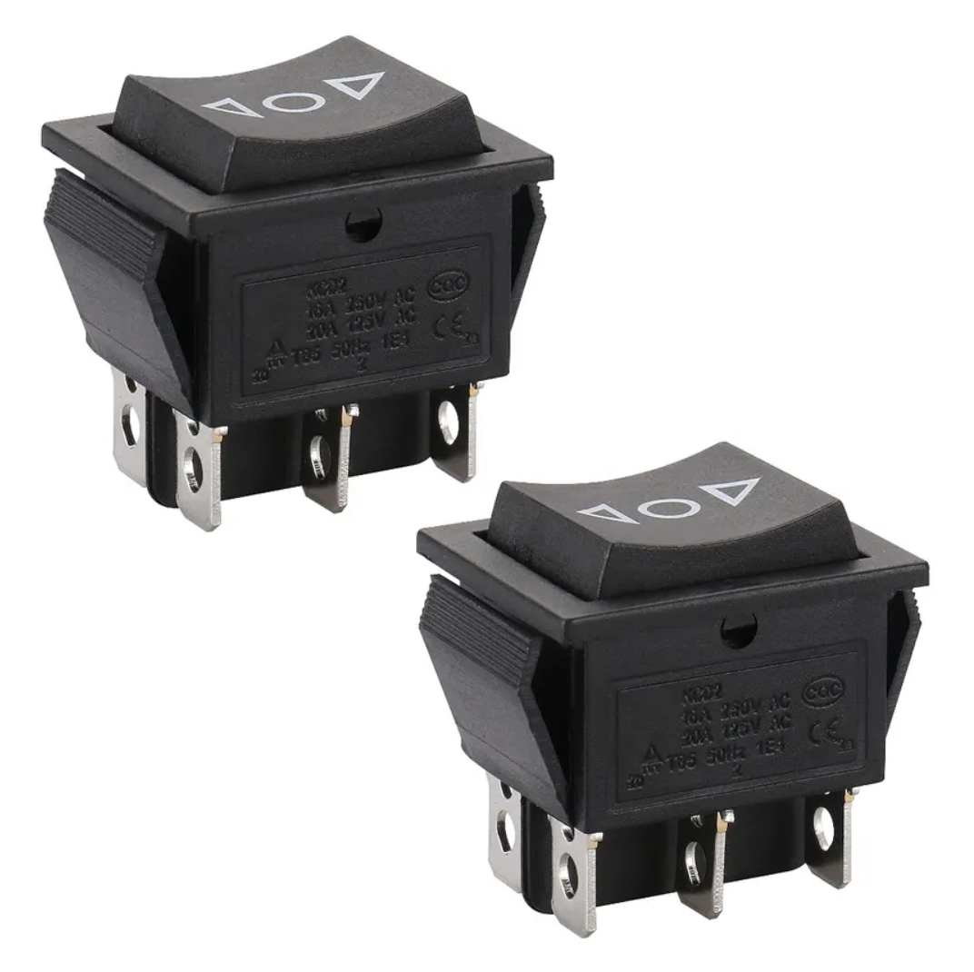 Rocker Switch 20/25A 250/125V AC DPDT On Off