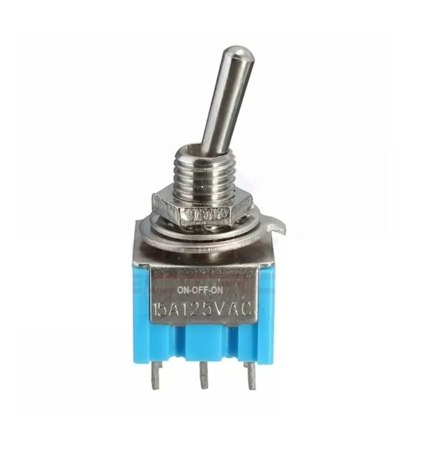 Toggle Switch 3 position ON-OFF-ON SPDT 125VAC 6A