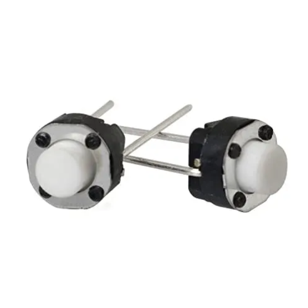2 PIN Push Button white black Round micro Switch 6X5MM