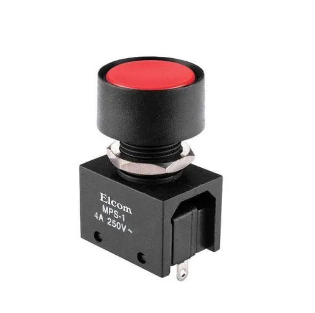 8 LEGS 4A PUSH BUTTON Switch Elcom MPS2 RED MPS-2
