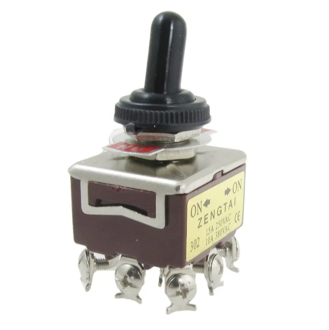 Toggle Switch 15 Amp DPDT On Off On 3 POSITION SE603
