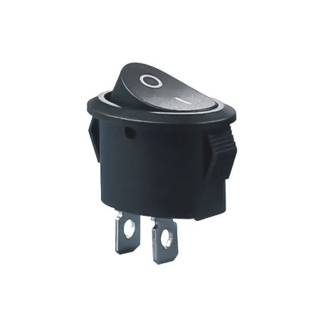 Rocker Switch JL-RS-101-8C-BK BLACK 5A 250V AC SPST ON-OFF