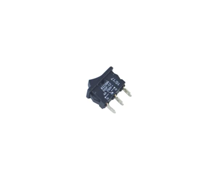 3 PIN Rocker Switch SPDT 4A 250V AC On Off RSF12 BLACK RSF-12