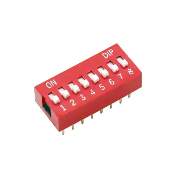 8 Way DIP Switch 2.54mm Pitch Slide