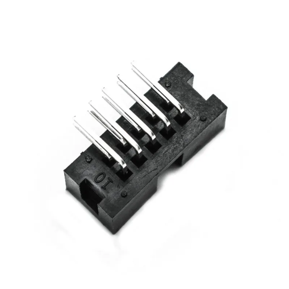 10 PIN FRC MALE BENT CONNECTOR WITH LOCK 2.54MM