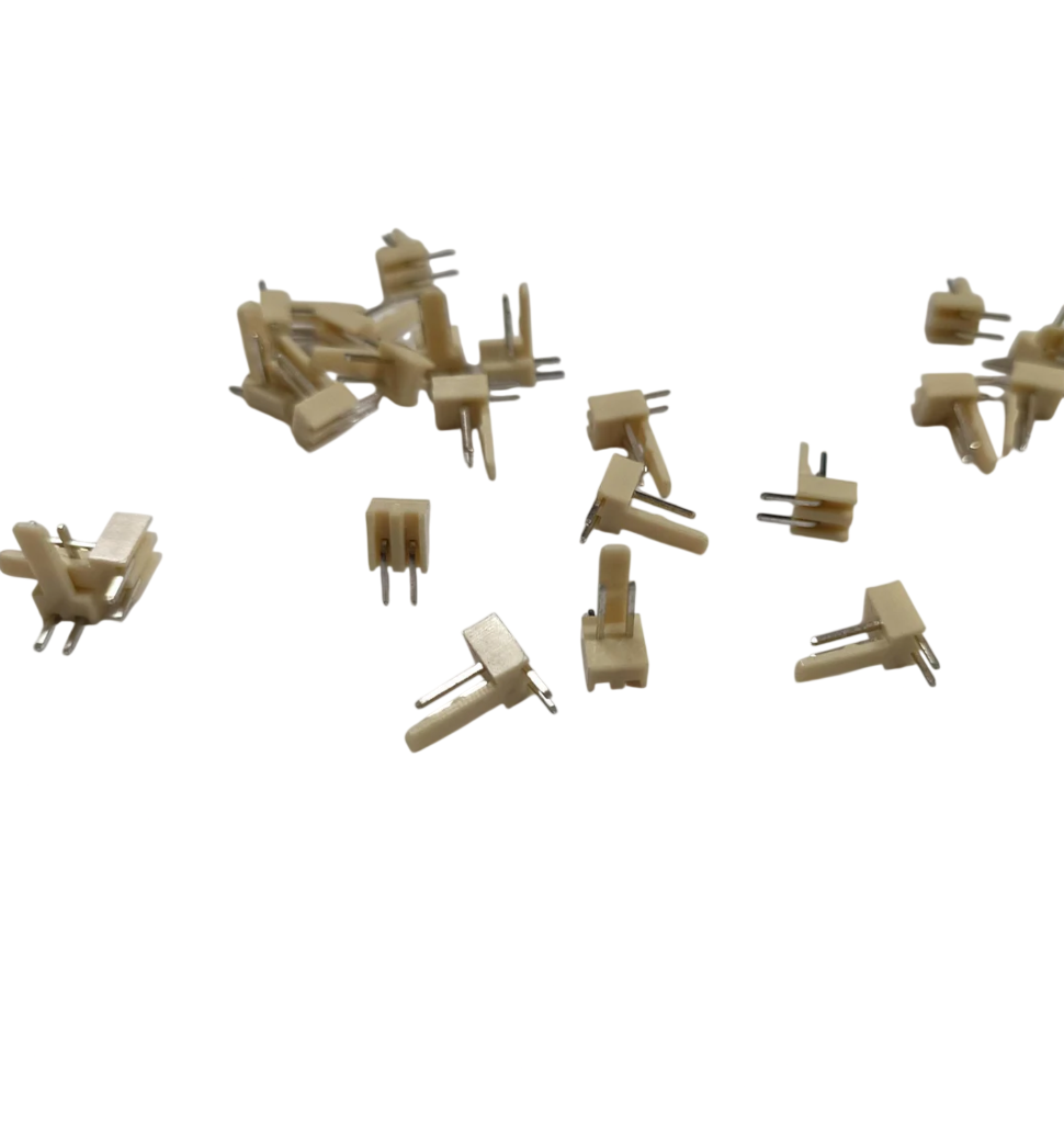 2 PIN RMC male right angle Connector 2510 2.54MM pitch 2p