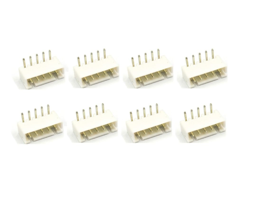 5 Pin JST Connector male right angle bent 90 DEGREE 2.54MM PITCH 2515