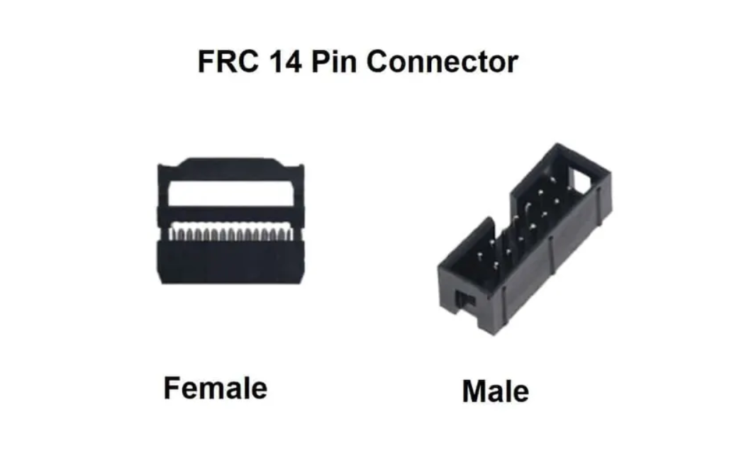 14 PIN FRC CONNECTOR 1PAIR(1MALE AND 1FEMALE)2.54MM pitch