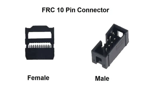 10 PIN FRC CONNECTOR 1PAIR(1MALE AND 1FEMALE)2.54MM pitch MALE BOX STRAIGHT CONNECTOR