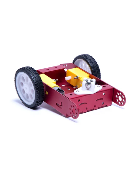 Smart Robot Car Chassis Kit Red 2 Wheel Aluminum
