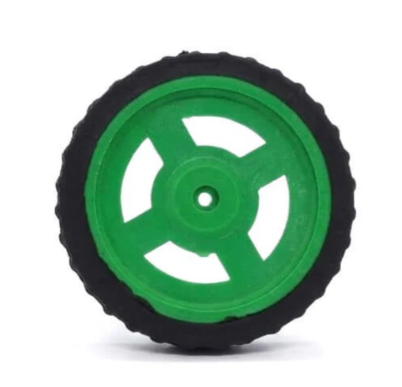 BO1/BO2 Robot Wheel Green – Compatible Wheel for BO Motors