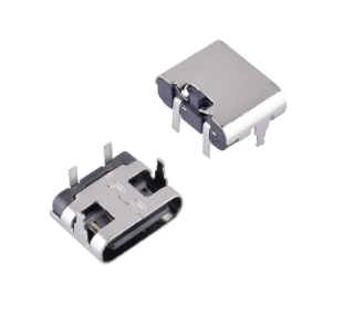 2 PIN USB C FEMALE Through Hole hanxia
