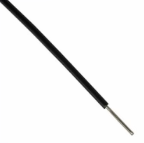 BLACK Single Strand Wire GAUGE 23 2 Meter