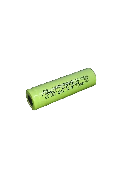 3.7V 500mAh  Li-ion Battery 14500 Lithium Cell Rechargeable Hongli