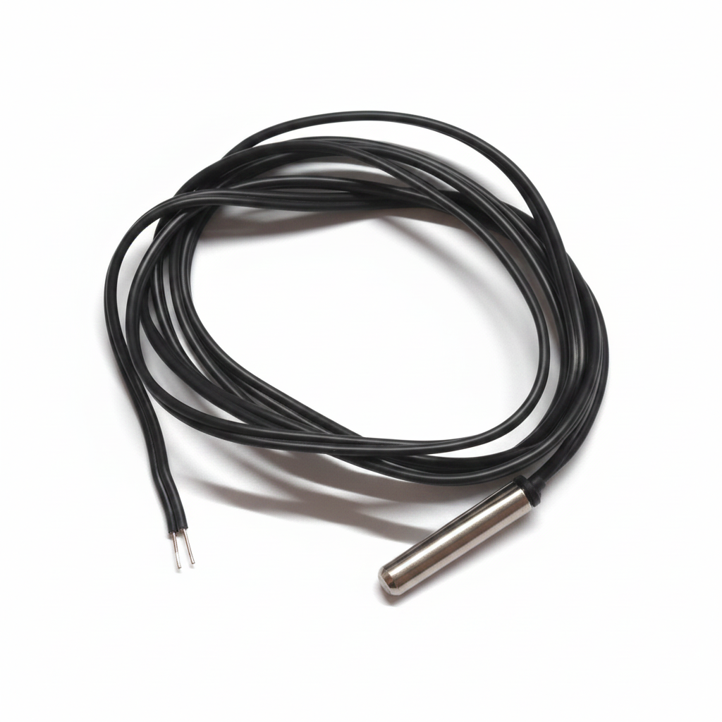 10K NTC Temperature Sensor Thermistor with Steel Probe 80–100cm Cable