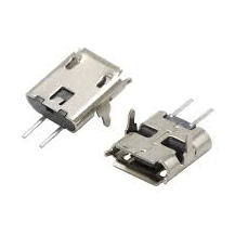 KH-MICRO-SMT.J-2P Kinghelm Micro USB Type-B Female Connector 2-Pin SMD