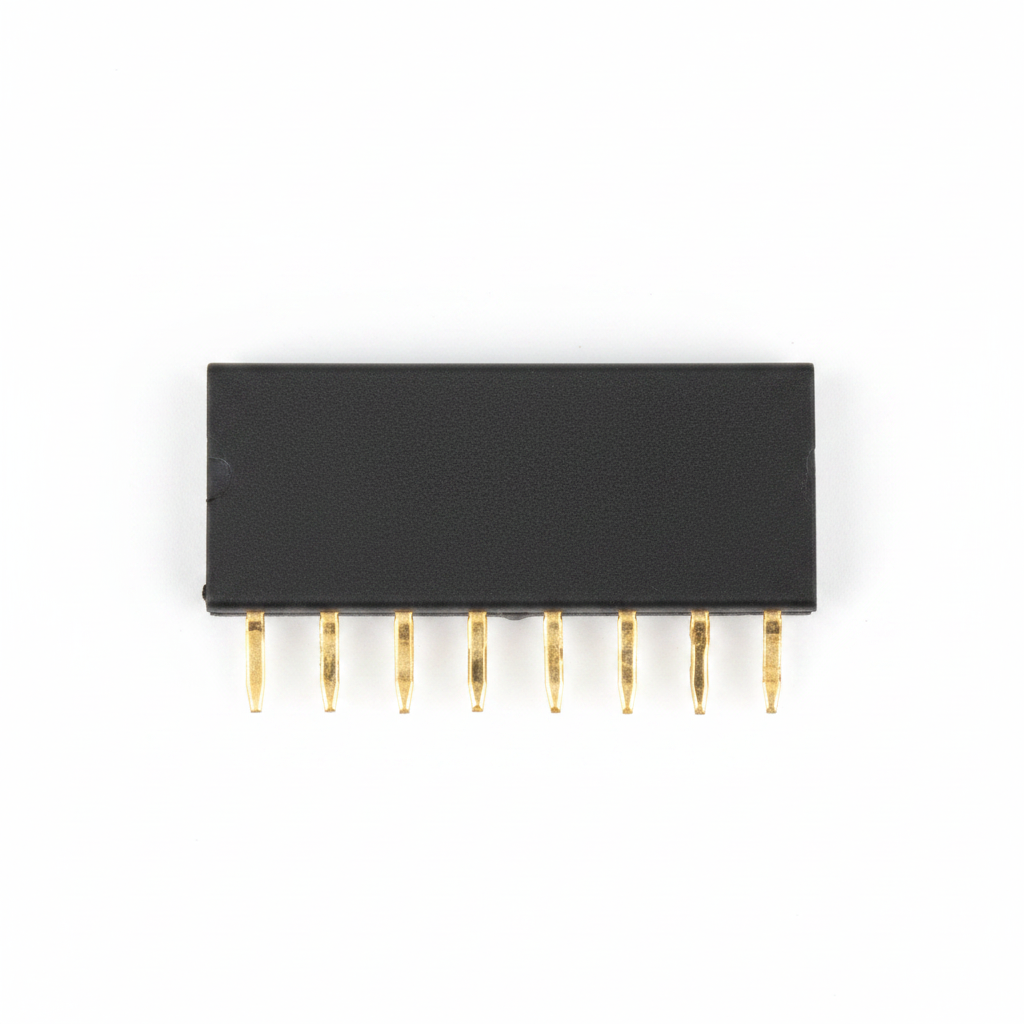 8 Pin 2.54mm 1x8 Pin Female Berg Straight Through Hole Connector