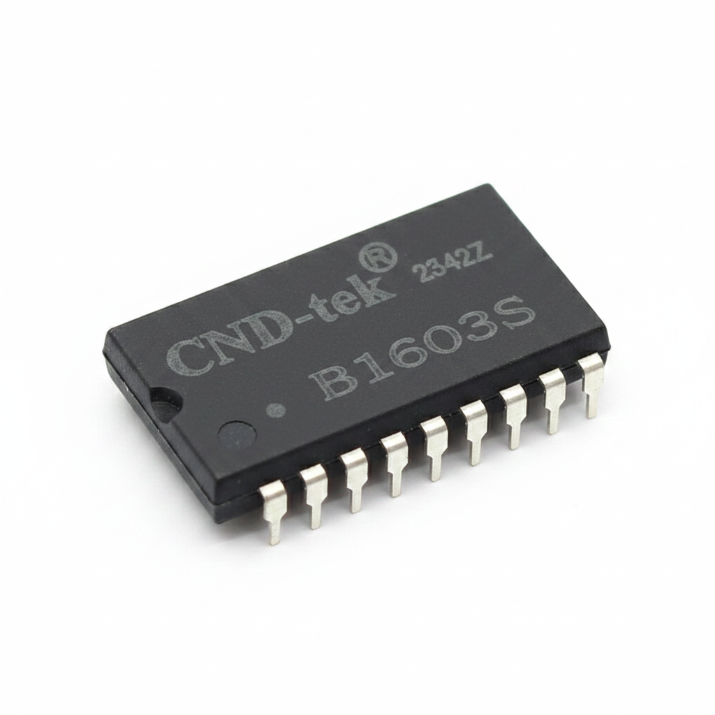 B1603S 1:1 Pulse Transformer CND-tek 100Mbps 1.5kV Isolation SMD-16 12.7x7.1mm