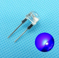 8mm BLUE 0.5 WATT LED Strawhat