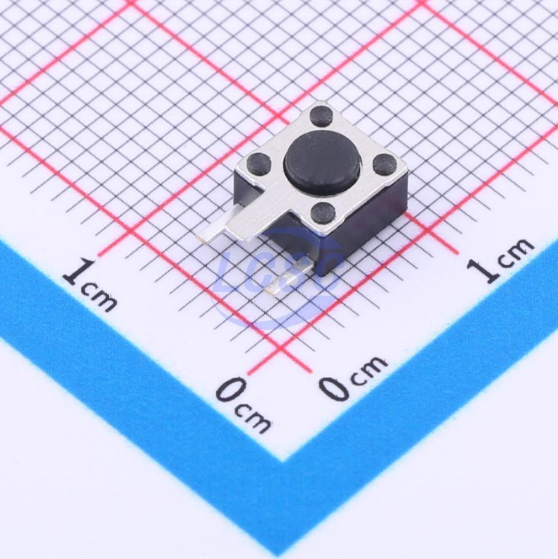 Tactile Switch GT-TC112E-H043-L1 6x4.3mm Round Button Direct Insert SPST Plugin