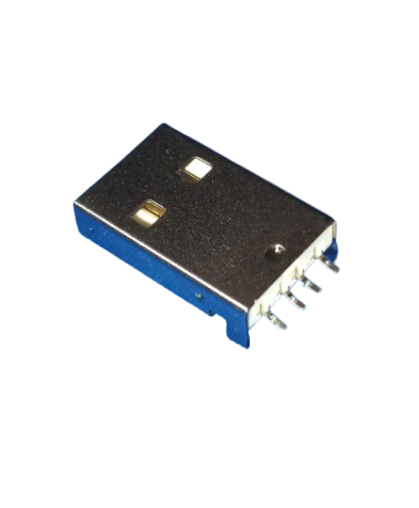 4 Pin Male Type A Connector  SMD Hanbo Horizontal attachment USB-U203-BDS