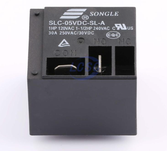5V 30A BOX Relay SLC-05VDC-SL-A 1 Form A: 1A (SPST-NO) 4 LEG Songle Relay