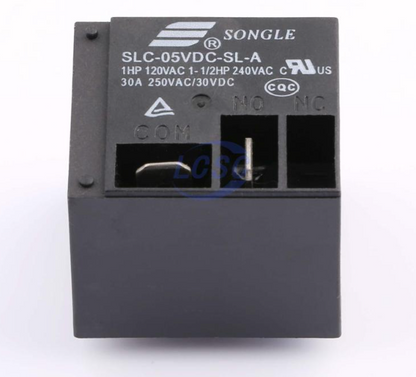 5V 30A BOX Relay SLC-05VDC-SL-A 1 Form A: 1A (SPST-NO) 4 LEG Songle Relay