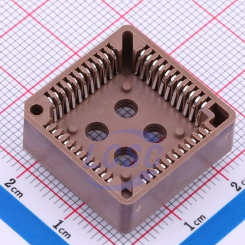 44 PIN PLCC IC Socket DS1032-44SDNT1A CONNFLY Elec 1.27mm