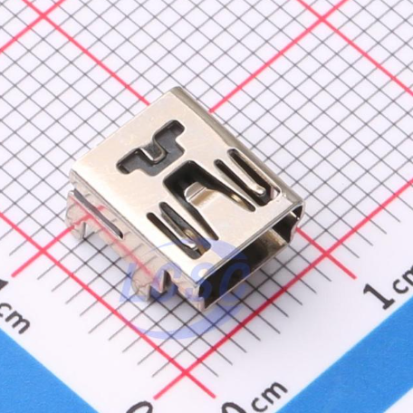 5Pin USB Mini B SMD female Connector HX MINI 5P 4J hanxia