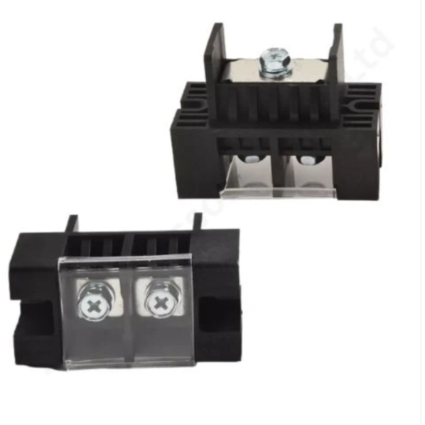 200A ESS FENCE TERMINAL CONNECTOR 2 IN 1 OUT BLACK