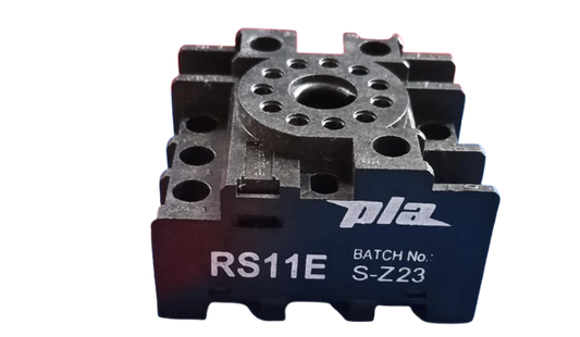RS11E 11 Pin Relay Base For PLA MPC 3C series 11 Pin 12A RAIL MOUNT