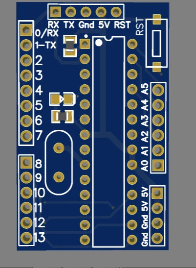 ATMEGA8 BREAKOUT BOARD PCB SMD TYPE ATMEGA328