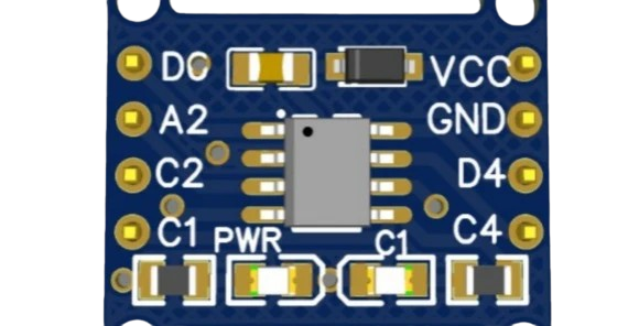 PCB For CH32V003J4M6 WCH RISC Micro controller 8 Pin Breakout Board