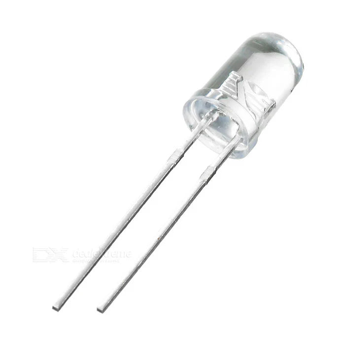 5mm GREEN LED Transparent Round