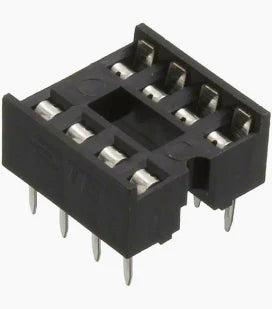 8 PIN IC BASE  2.54MM PITCH DIP